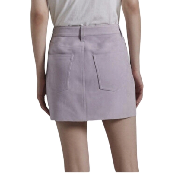 Current/Elliott The Suede 5-Pocket Mini Skirt - Picture 3 of 10
